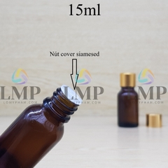 Chai tinh dầu nắp xi KO viền 15ml