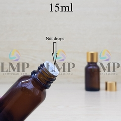 Chai tinh dầu nắp xi KO viền 15ml