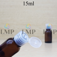 Chai tinh dầu nắp bật sọc 15ml