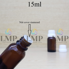 Chai tinh dầu nắp dày 15ml