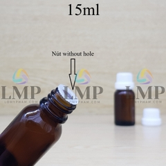 Chai tinh dầu nắp dày 15ml