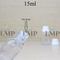 Chai tinh dầu nắp dày 15ml