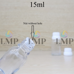 Chai tinh dầu nắp dày 15ml