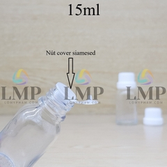 Chai tinh dầu nắp dày 15ml