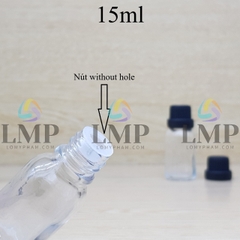 Chai tinh dầu nắp dày 15ml