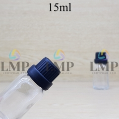 Chai tinh dầu nắp dày 15ml