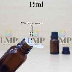 Chai tinh dầu nắp dày 15ml