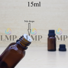 Chai tinh dầu nắp dày 15ml