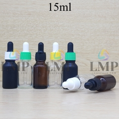Chai tinh dầu nắp bóp khoen nhựa sọc 15ml