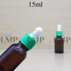 Chai tinh dầu nắp bóp khoen nhựa sọc 15ml