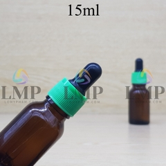 Chai tinh dầu nắp bóp khoen nhựa sọc 15ml