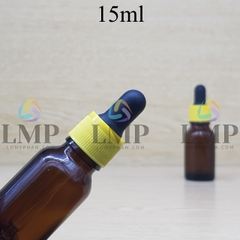 Chai tinh dầu nắp bóp khoen nhựa sọc 15ml
