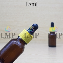 Chai tinh dầu nắp bóp khoen nhựa sọc 15ml