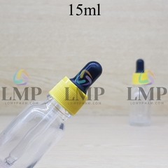 Chai tinh dầu nắp bóp khoen nhựa sọc 15ml