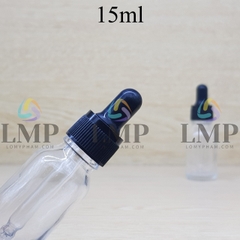 Chai tinh dầu nắp bóp khoen nhựa sọc 15ml