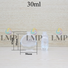 Thân chai chữ O 30ml cổ Ø14.5