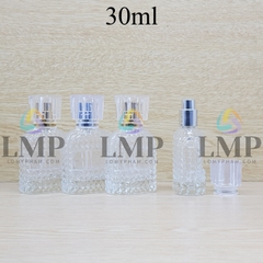 Chai nước hoa gai nắp vuông 30ml