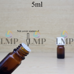 Chai tinh dầu nắp dày 5ml