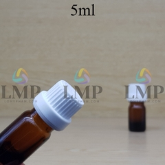 Chai tinh dầu nắp dày 5ml