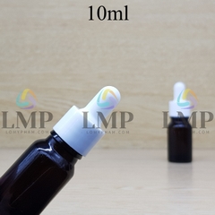 Chai tinh dầu nắp bóp khoen nhựa trơn 10ml