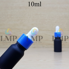 Chai tinh dầu nắp bóp khoen nhựa trơn 10ml
