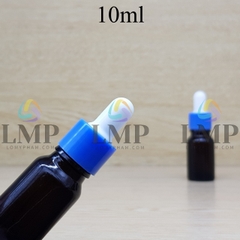 Chai tinh dầu nắp bóp khoen nhựa trơn 10ml