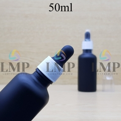 Chai tinh dầu phun mờ nắp bóp khoen nhựa sọc có nắp chụp 50ml