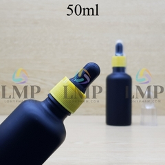 Chai tinh dầu phun mờ nắp bóp khoen nhựa sọc có nắp chụp 50ml