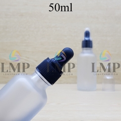 Chai tinh dầu phun mờ nắp bóp khoen nhựa sọc có nắp chụp 50ml