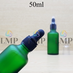 Chai tinh dầu phun mờ nắp bóp khoen nhựa sọc có nắp chụp 50ml