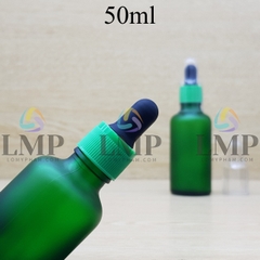 Chai tinh dầu phun mờ nắp bóp khoen nhựa sọc có nắp chụp 50ml