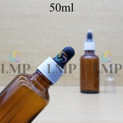 Chai tinh dầu nắp bóp khoen nhựa sọc có nắp chụp 50ml