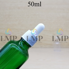 Chai tinh dầu nắp bóp khoen nhựa sọc có nắp chụp 50ml