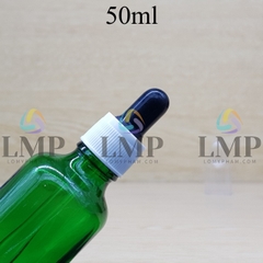 Chai tinh dầu nắp bóp khoen nhựa sọc có nắp chụp 50ml