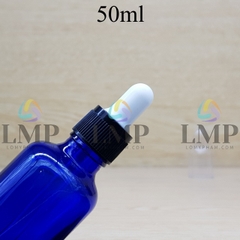 Chai tinh dầu nắp bóp khoen nhựa sọc có nắp chụp 50ml