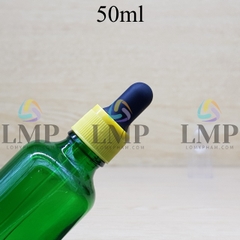 Chai tinh dầu nắp bóp khoen nhựa sọc có nắp chụp 50ml