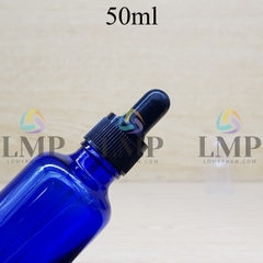 Chai tinh dầu nắp bóp khoen nhựa sọc có nắp chụp 50ml