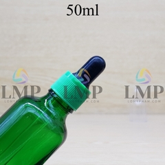 Chai tinh dầu nắp bóp khoen nhựa sọc có nắp chụp 50ml