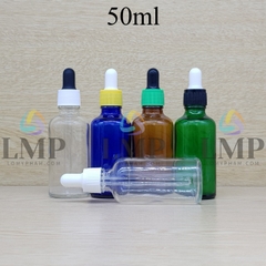 Chai tinh dầu nắp bóp khoen nhựa sọc 50ml