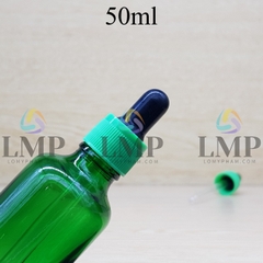 Chai tinh dầu nắp bóp khoen nhựa sọc 50ml