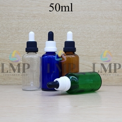 Chai tinh dầu nắp bóp sọc dày 50ml