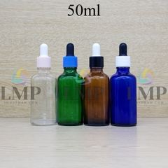 Chai tinh dầu nắp bóp khoen nhựa trơn 50ml