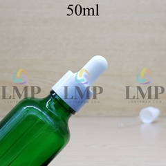 Chai tinh dầu nắp bóp khoen nhựa trơn 50ml