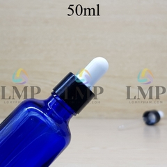 Chai tinh dầu nắp bóp khoen nhựa trơn 50ml