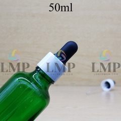 Chai tinh dầu nắp bóp khoen nhựa trơn 50ml