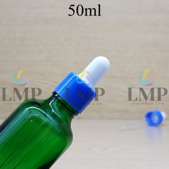 Chai tinh dầu nắp bóp khoen nhựa trơn 50ml