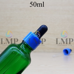 Chai tinh dầu nắp bóp khoen nhựa trơn 50ml