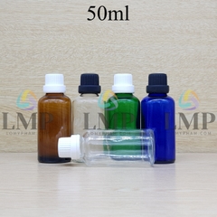 Chai tinh dầu nắp dày 50ml