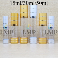 Chai hck thân trong nắp 2 viền