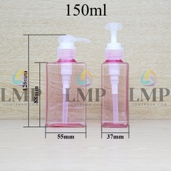 Chai lotion vuông vòi dài